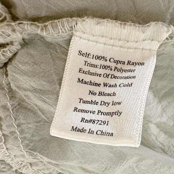 Johnny Was Pintuck Mesh Peasant Blouse - Picture 7 of 9